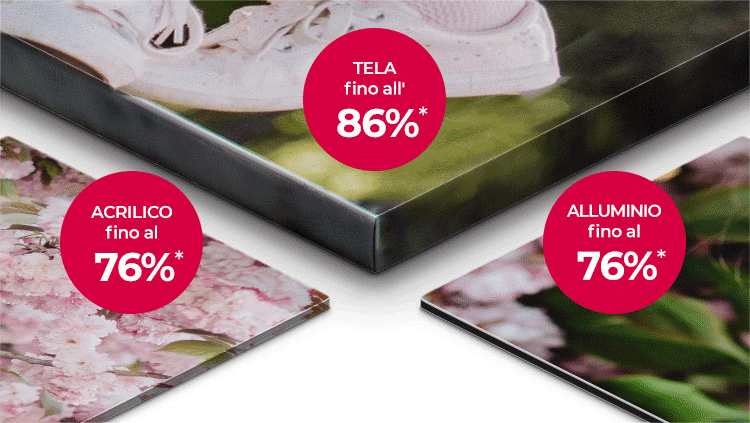 Offerta valida per un periodo limitato! Sconti fino all’86%*