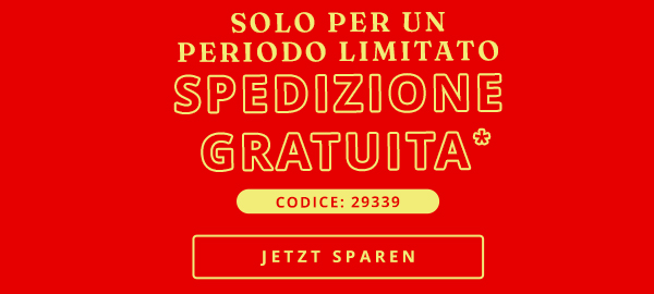 Le spese di spedizione le offriamo noi!: