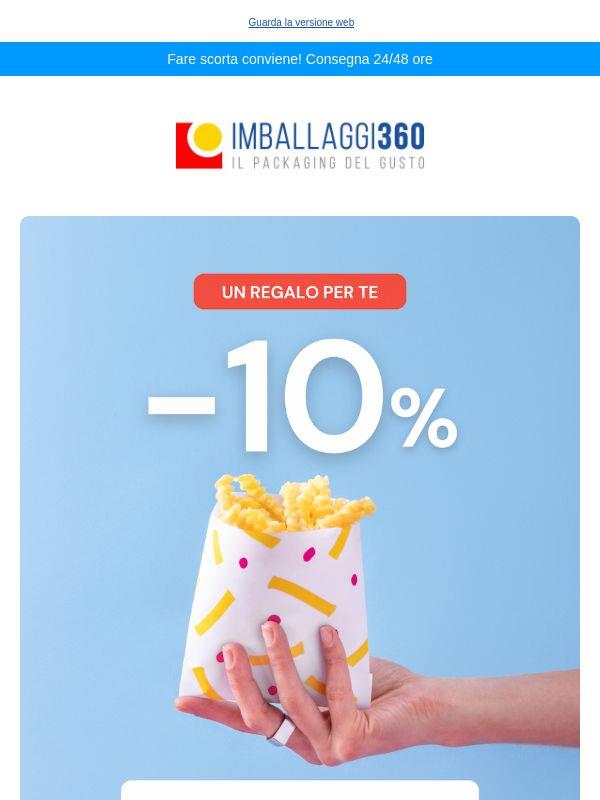 ⏰ fino al 30 giugno il 10% di sconto ti aspetta