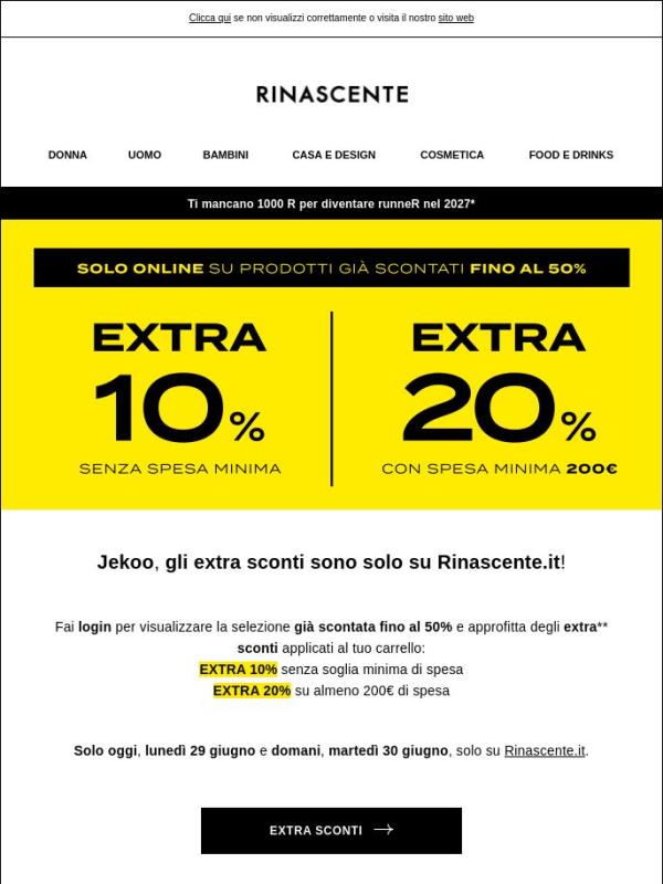 Solo online: extra sconti