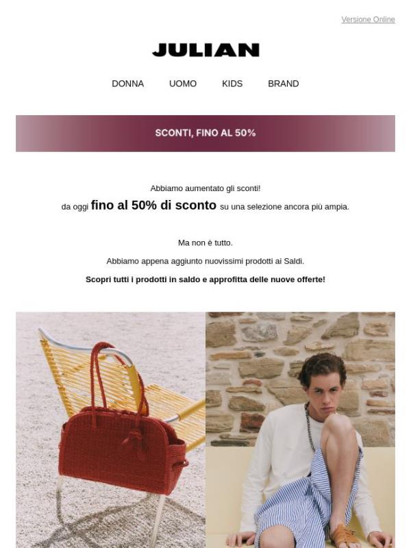 SALDI SS26 | I Saldi continuano: ora fino al 50% di sconto