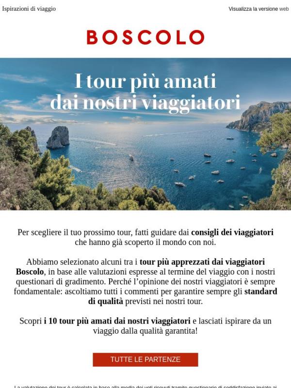 I 10 tour più amati dai viaggiatori