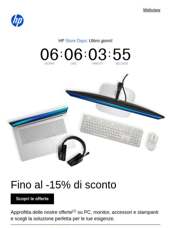 Gli HP Store Days stanno terminando!