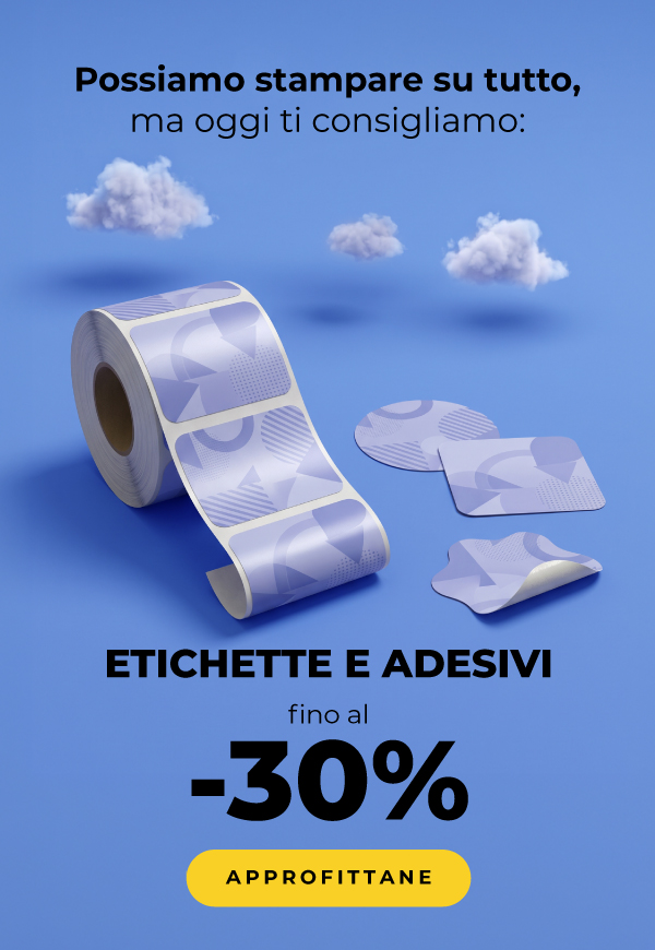 Le etichette sono fino al -30%