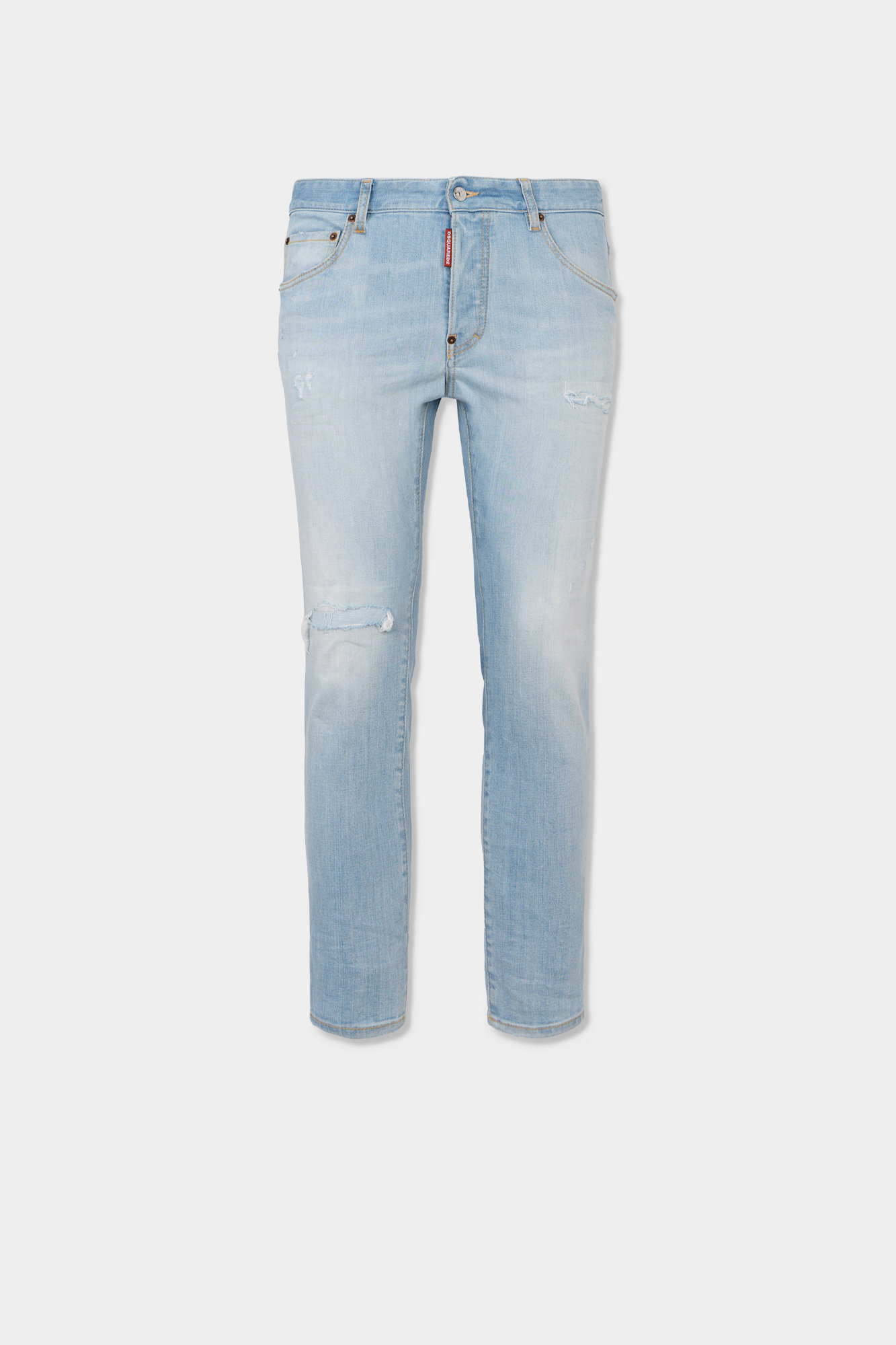 Super Bleached Stretch Skater Jeans