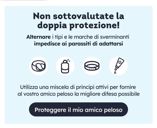 Nei periodi più caldi consigliamo la doppia protezione.