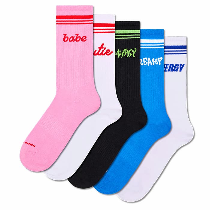 Confezione da 5 calzini Word Sneaker