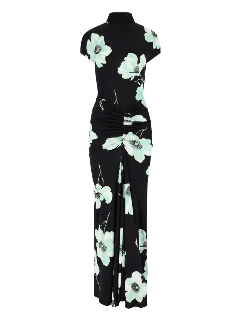 Alaïa - Abito drappeggiato stampa