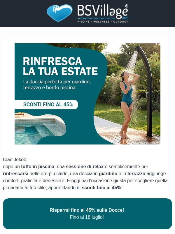 -45% su Docce da giardino, terrazzo, bordo piscina! 🚿