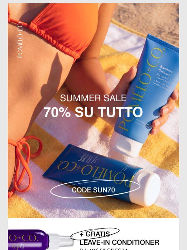 🌞 It's Summer Sale: 70% su tutto