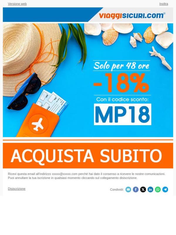 - 18% su tutte le nostre polizze!