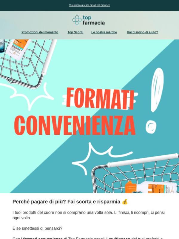 Formati convenienza: più ne prendi, più risparmi!