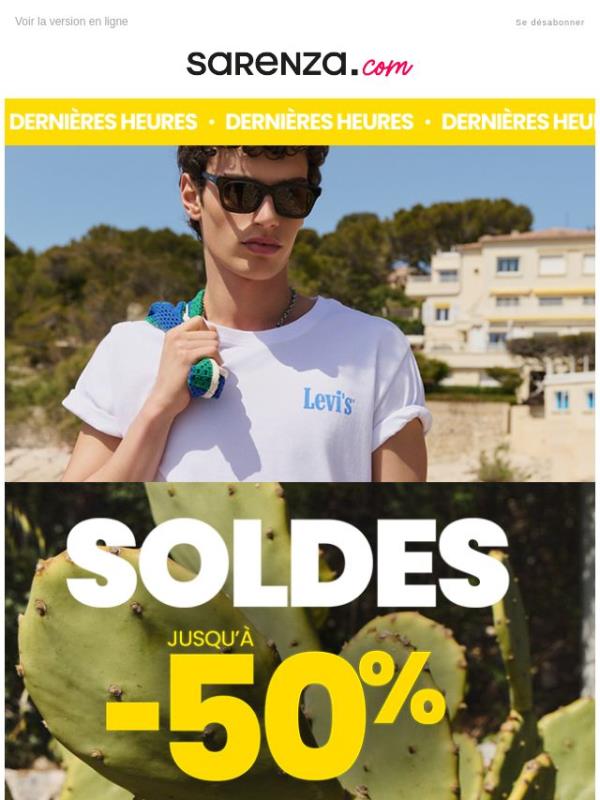 Dernières heures 🔥 -15% supp’ dès 80€ sur votre sélection soldée !