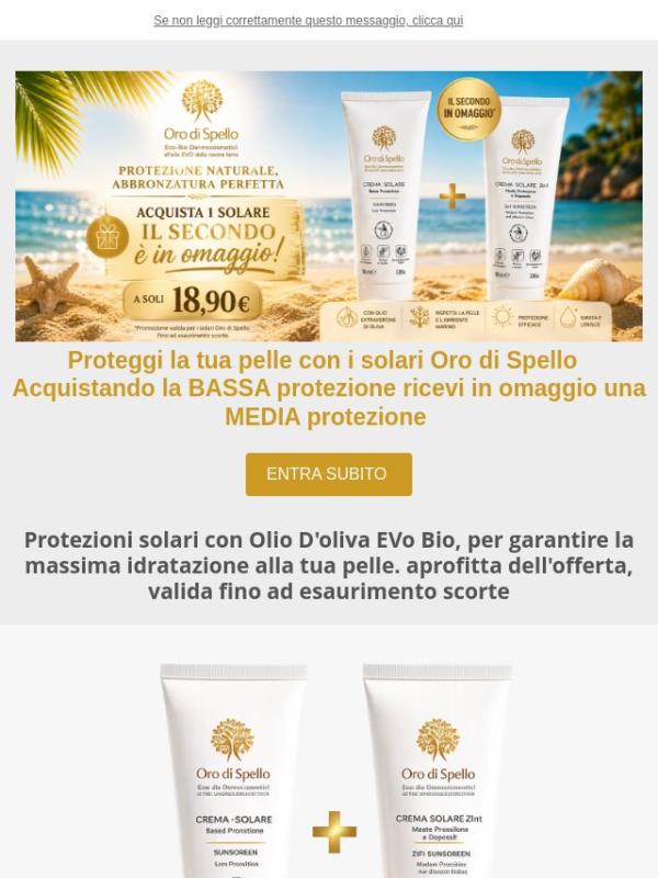 Solari Oro di Spello, in OMAGGIO una protezione per te!  Scopri subito l'offerta