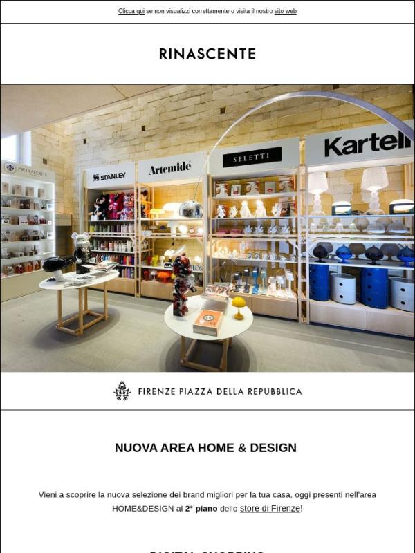 Visita e scopri il nuovo spazio HOME&DESIGN di Firenze