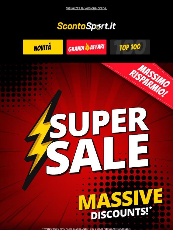 ⚡️ Last Sizes Sale: più conveniente di così non si può! ⚡️