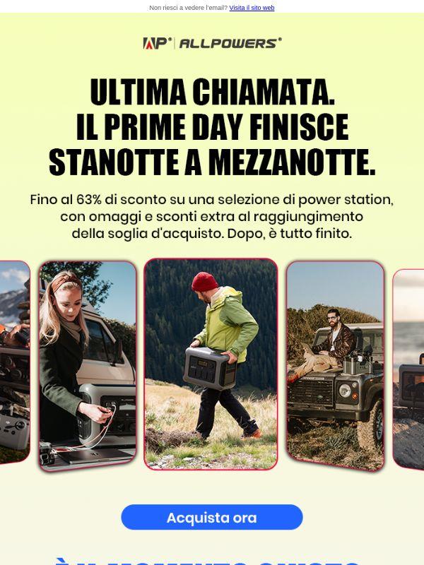 Ultime ore. Fino al 62% di sconto. Finisce a mezzanotte.