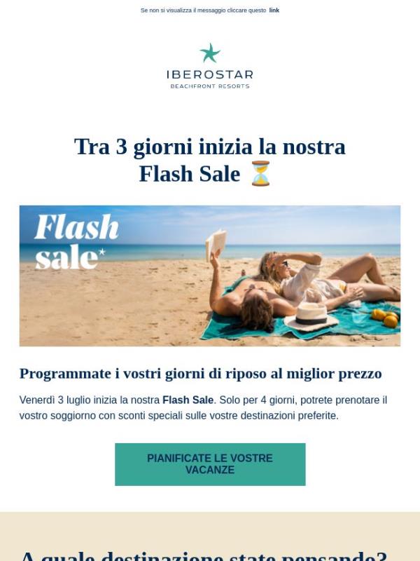 Questo venerdì arriva la nostra Flash Sale ⏳