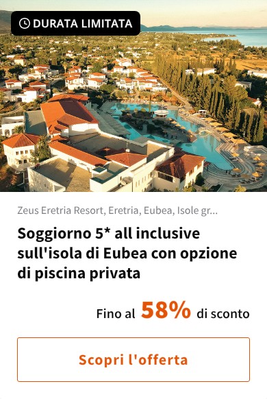 Soggiorno 5* all inclusive sull'isola di Eubea con opzione di piscina privata