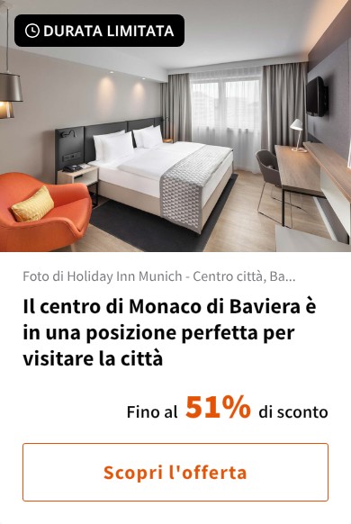 Il centro di Monaco di Baviera è in una posizione perfetta per visitare la città