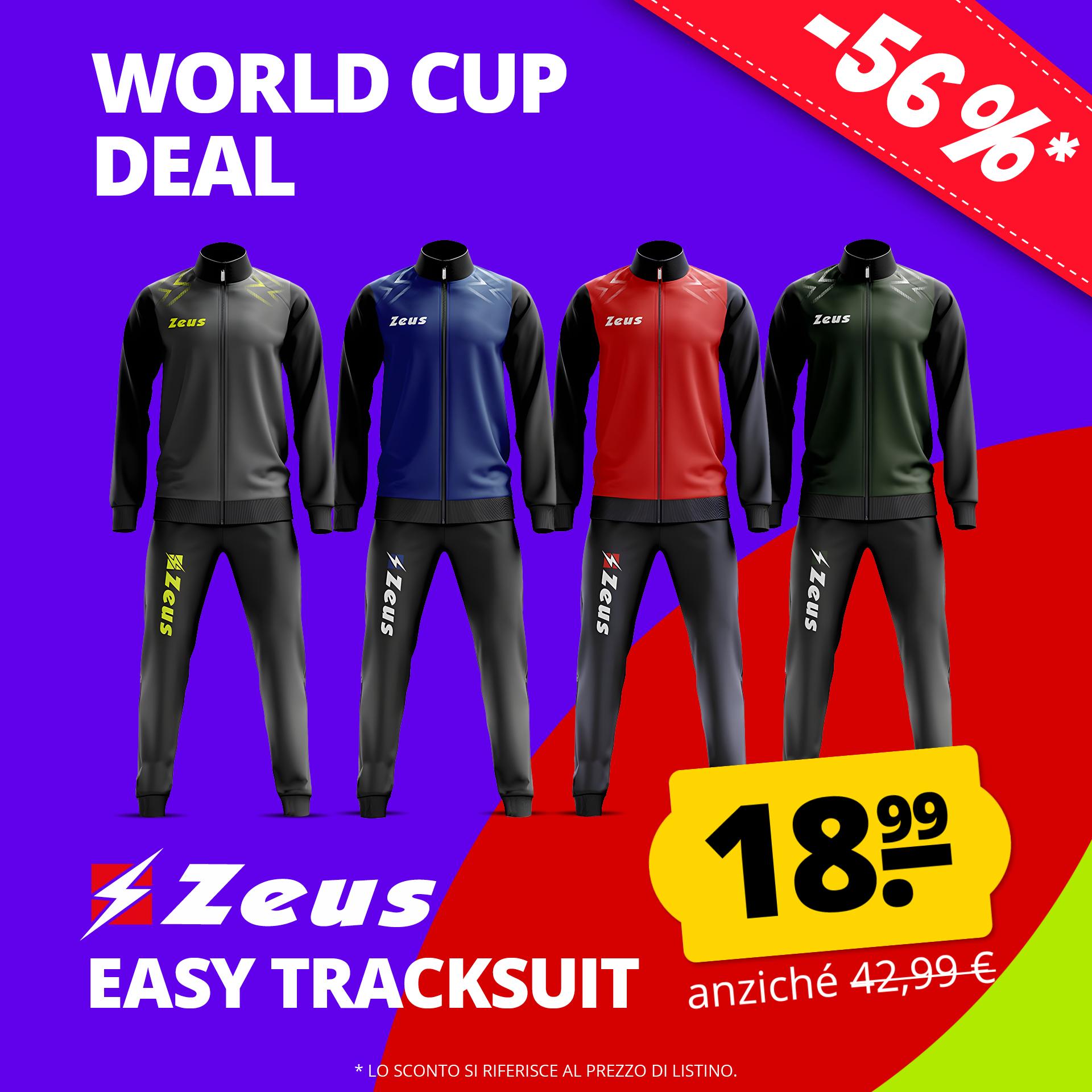 zeus tuta easy tuta sportiva