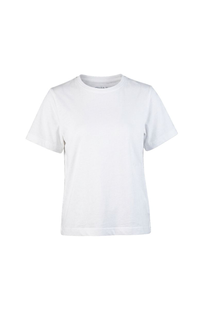 T-Shirt Girocollo in Jersey Off White