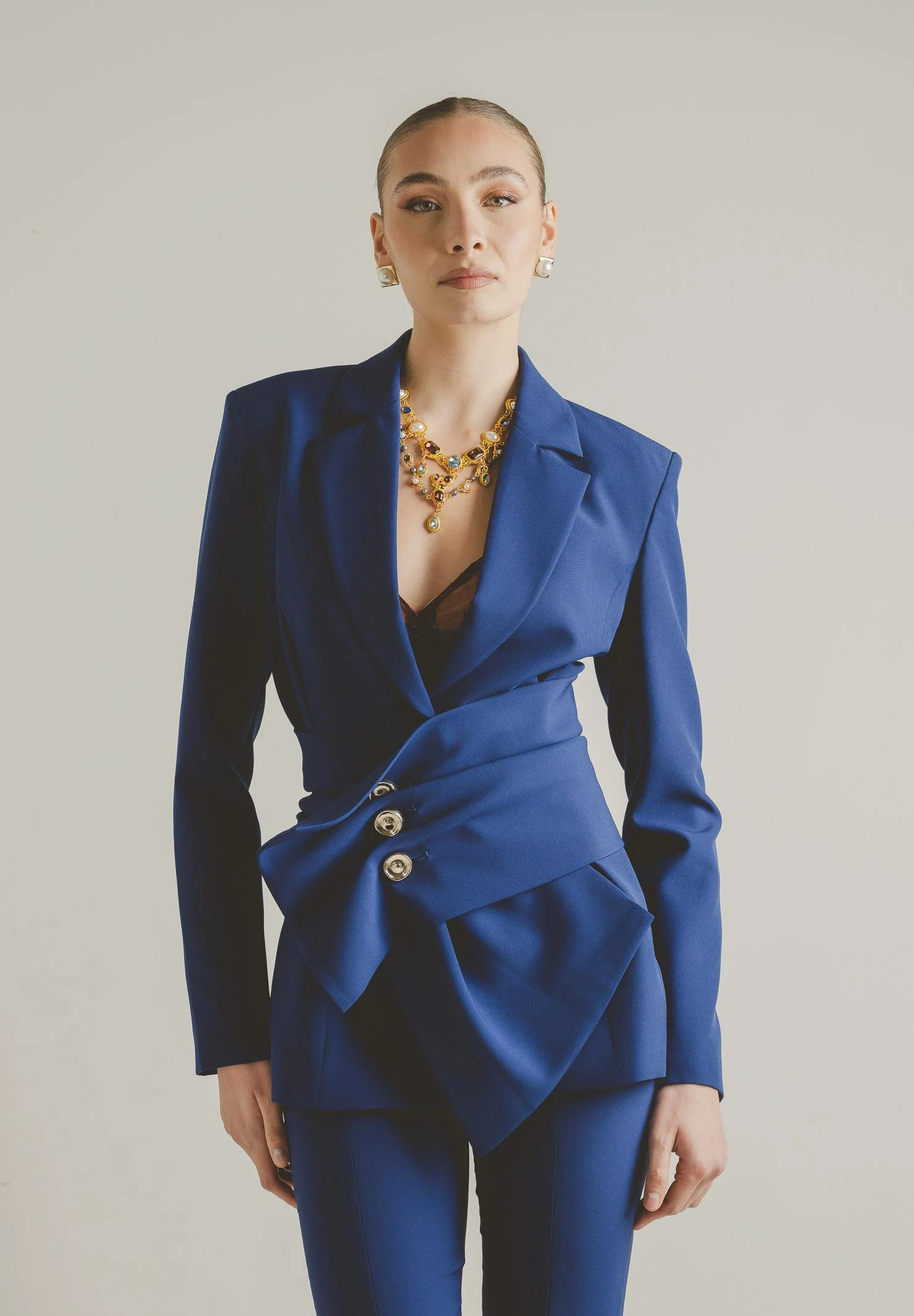 Image of SANTAS Giacca ALLURE blu quarzo da donna