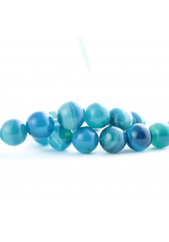 Image of TRIS di Sfere AGATA BLU 12mm – Pietre per Creazioni Artigianali Fai Da Te