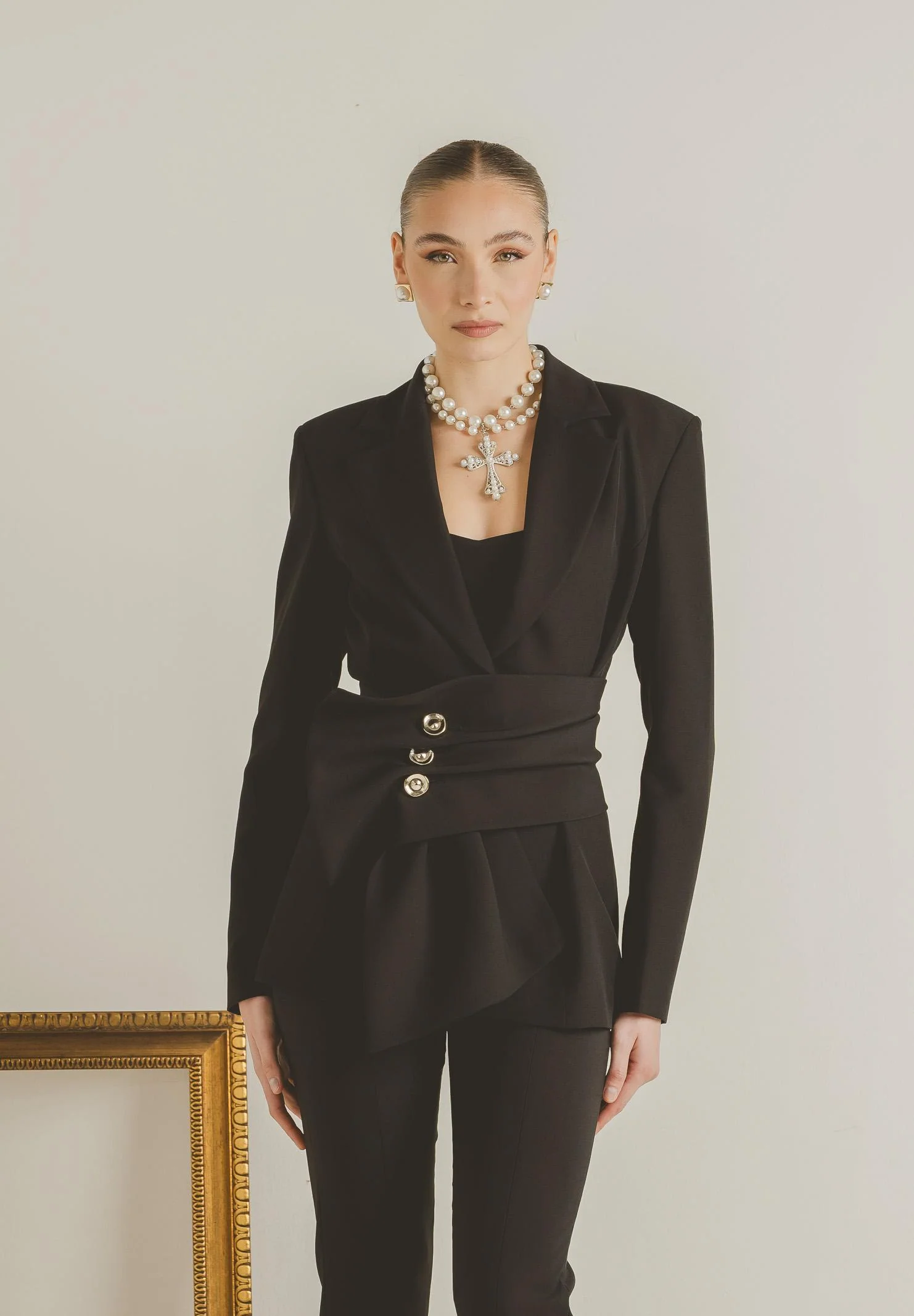 Image of SANTAS Giacca ALLURE nera da donna