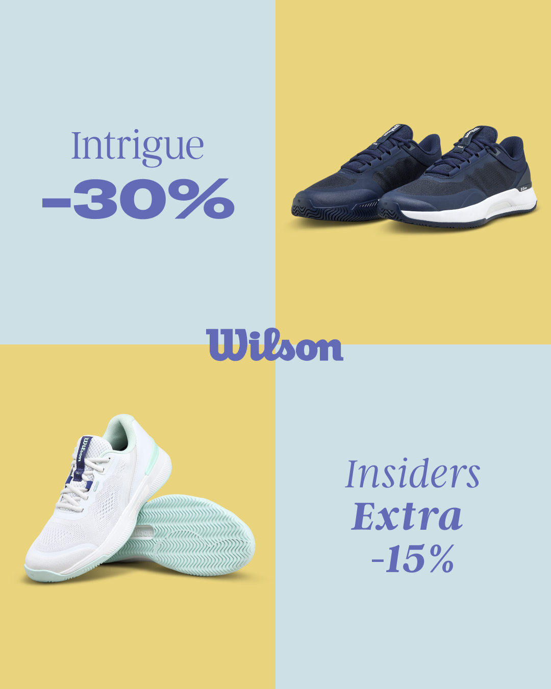 WILSON INTRIGUE<br>CREATA PER IL GIOCO FEMMINILE
