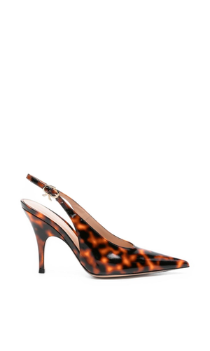 Sofia leather slingback pumps