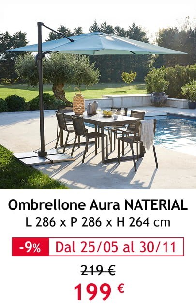 Ombrellone Aura NATERIAL 199 &euro;