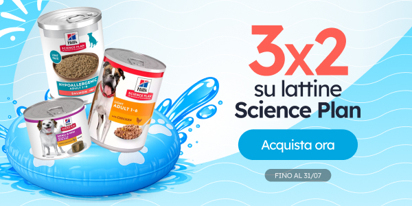 3x2 sulle lattine Science Plan.