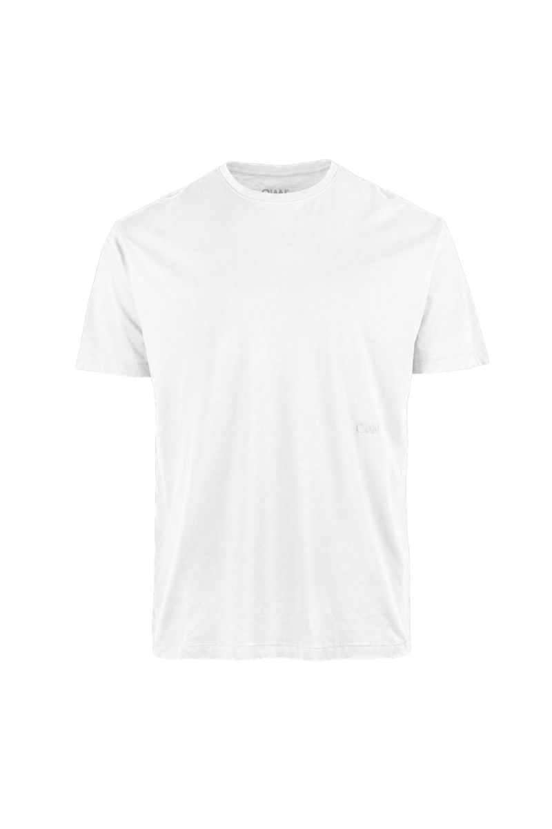 T-Shirt Girocollo in Jersey Off White