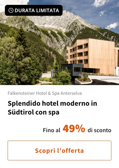 Splendido hotel moderno in Südtirol con spa