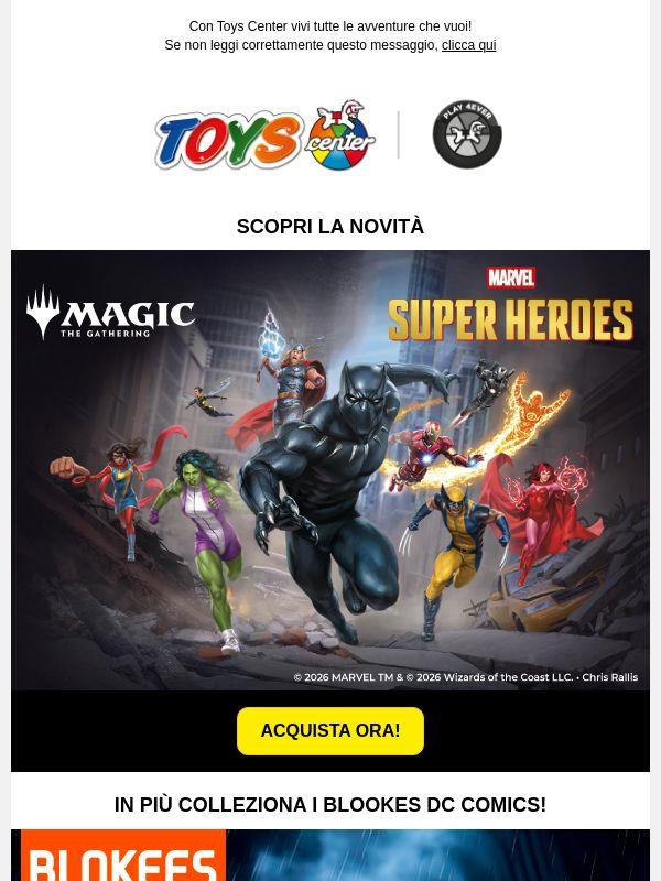 ♟️ PLAY 4EVER - Novità Magic e Blokees dei tuoi supereroi preferiti, tutte da scoprire!