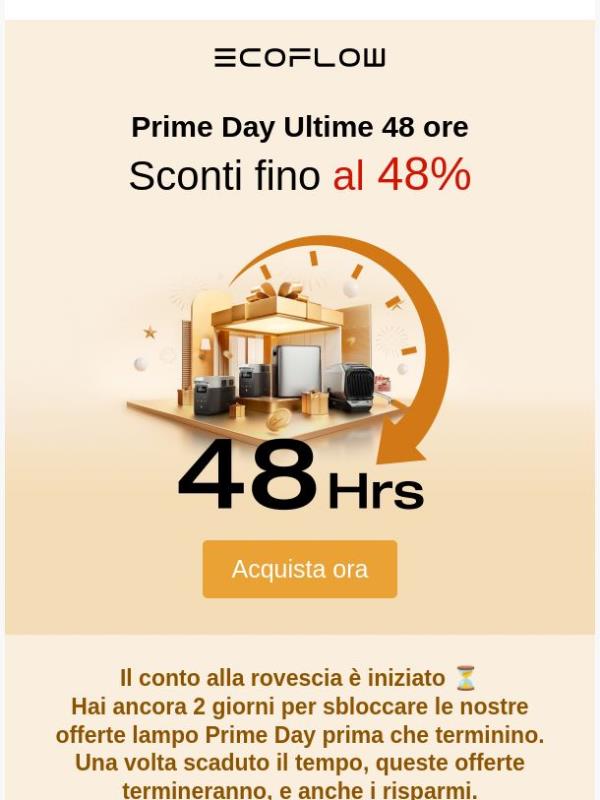 ⏰ Ultime 48 ore: Le offerte del Prime Day sono quasi giunte al termine