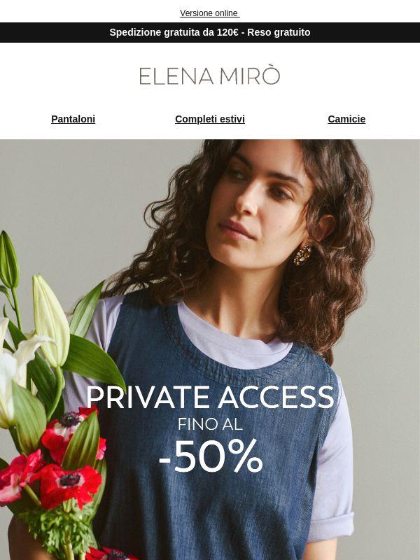 Private Access: nuovi ribassi fino al -50%