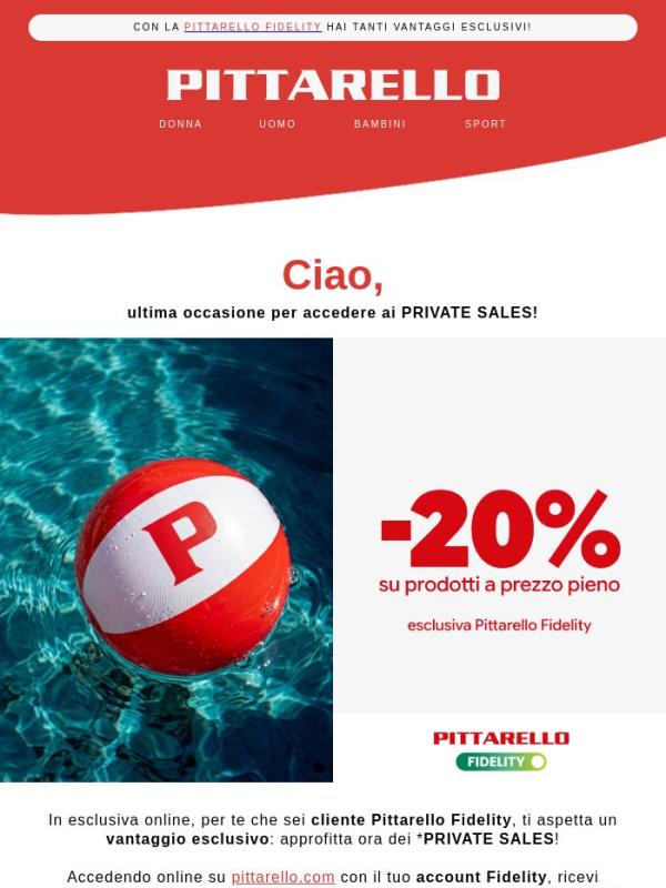 Ultime ore di PRIVATE SALES ⌛