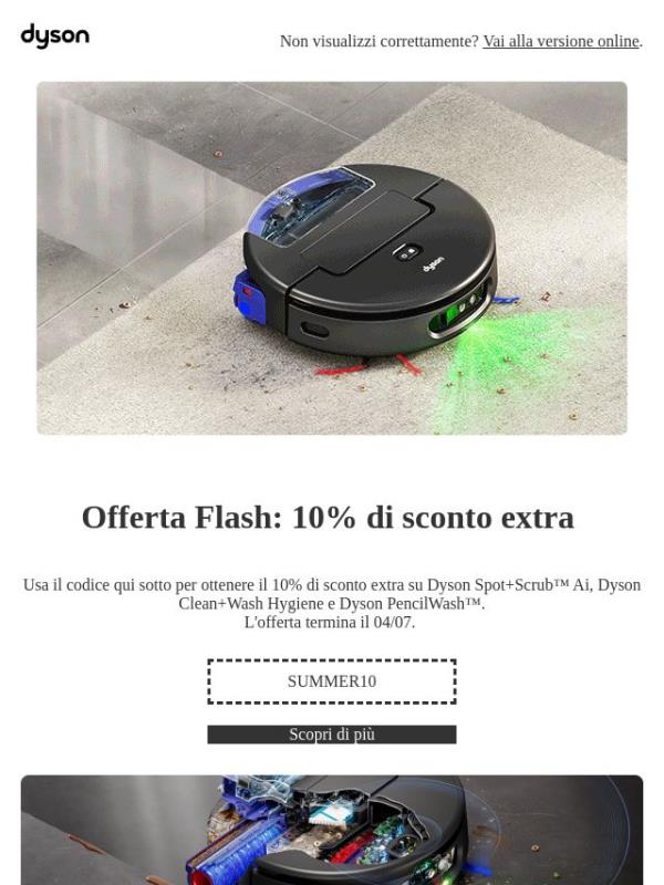Offerta Flash: 10% di sconto extra