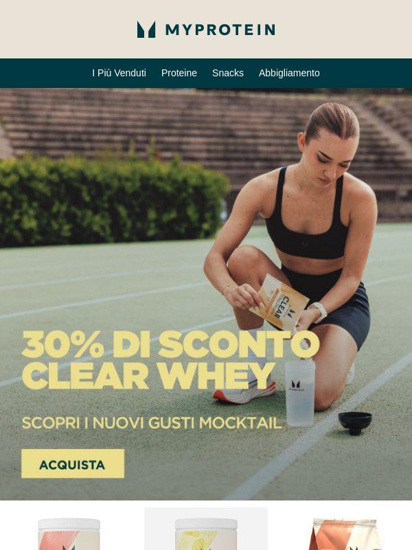 30% di Sconto su Clear Whey 🌟