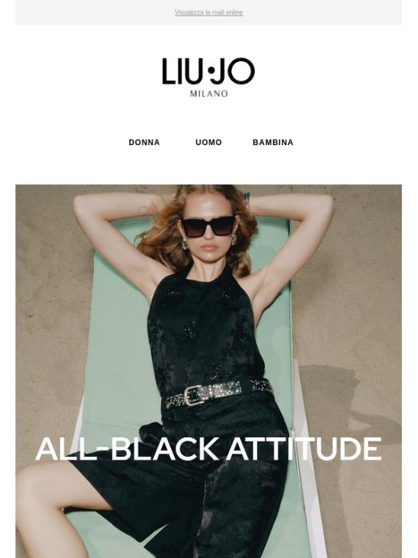 Total Black, in chiave estiva