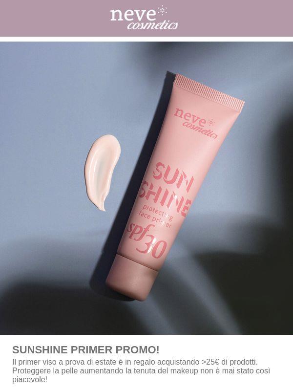 SunShine Primer spf30 in omaggio per l'estate🌴☀️