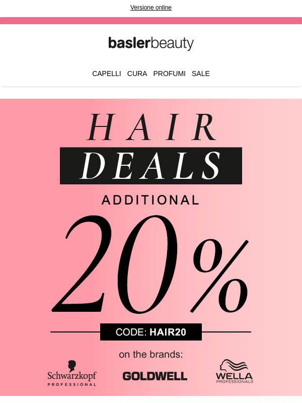 OFFERTE PER I CAPELLI 💜 Approfitta del 20% di sconto*