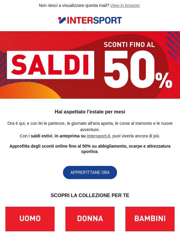 Ci sono i saldi online fino al 50%