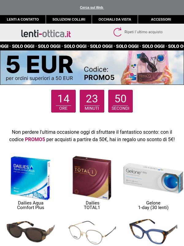 SCADE PRESTO ⏳ 5€ di sconto se acquisti oltre 50€