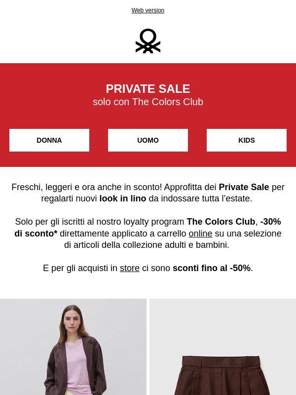 Nuovi Look in Lino con i Private Sale
