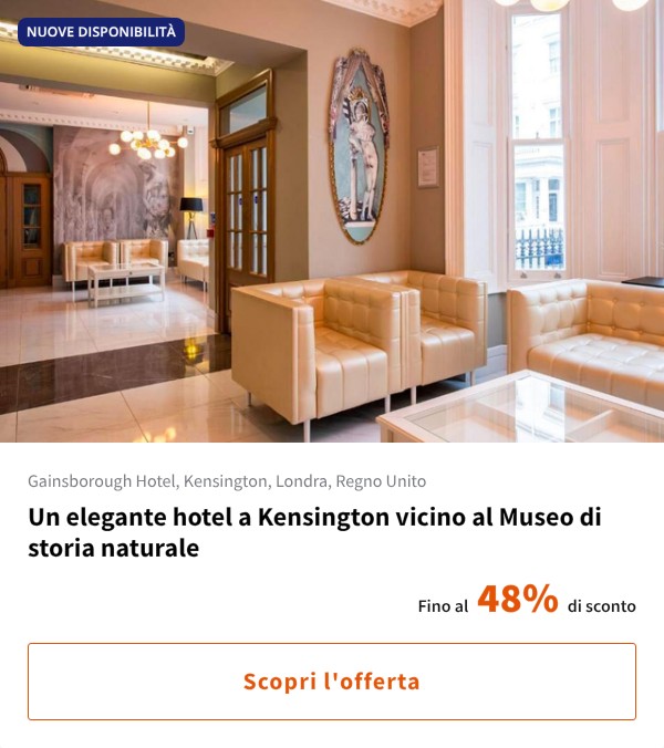 Un elegante hotel a Kensington vicino al Museo di storia naturale