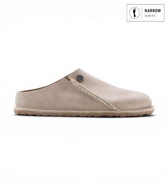 Pantofole in Pelle Zermatt Premium (Vestibilità Stretta) beige