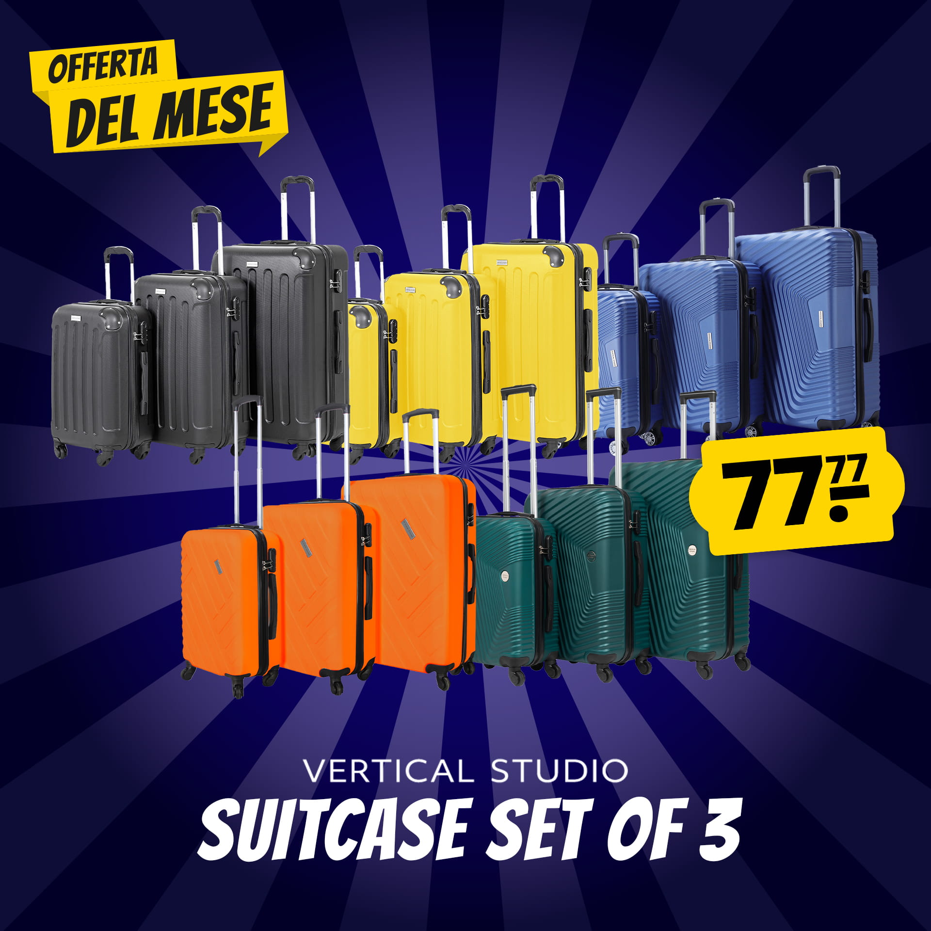 vertical studio fredrikstad valigia set da 3